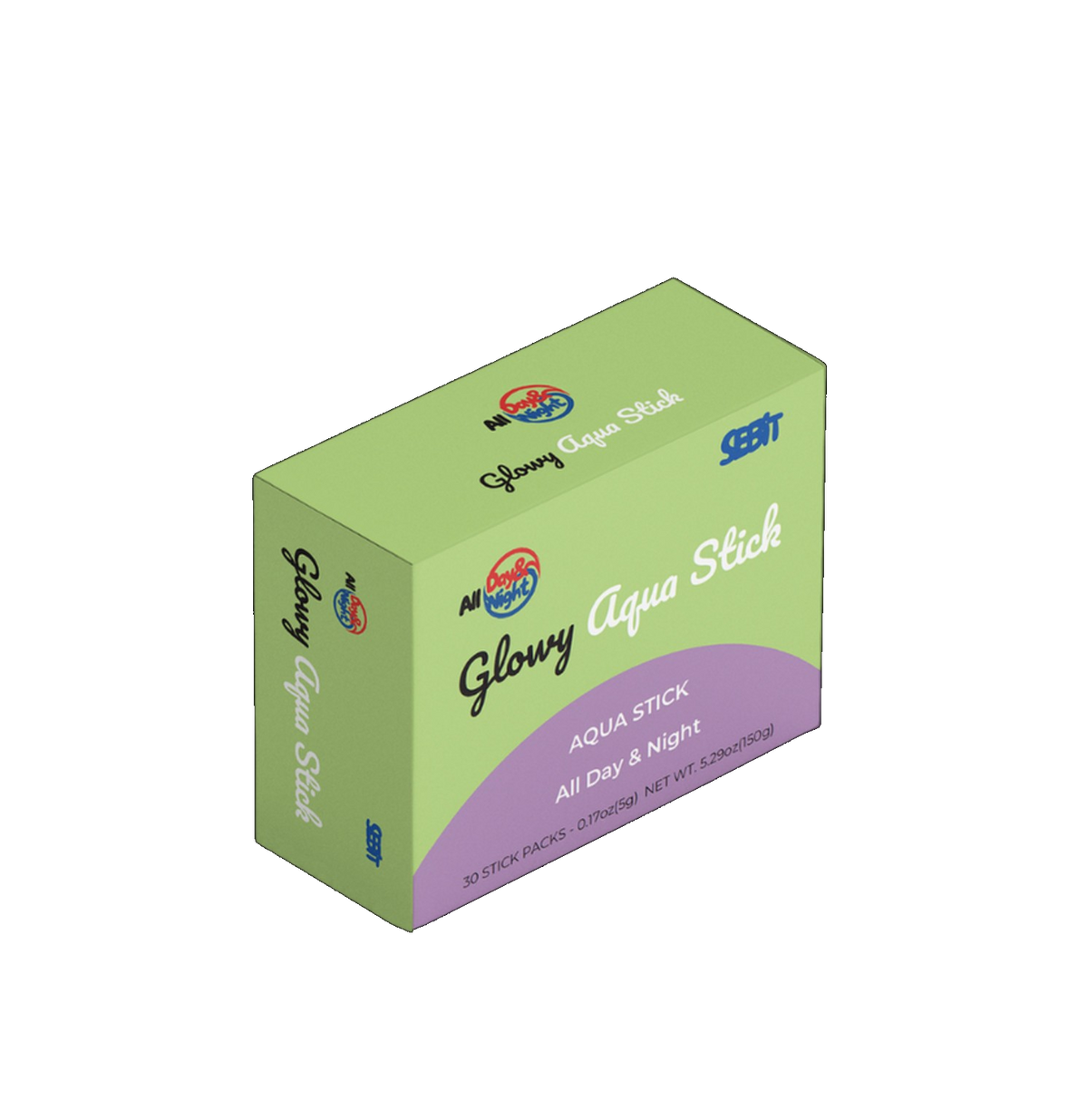 Glowy Aqua Stick — box